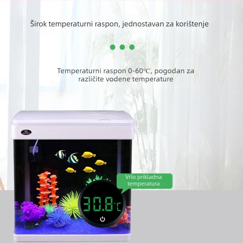 Elektronički termometar za vodu za akvarij i spremnik za kornjače, visokoprecizan digitalni prikaz, ABS kućište, podrijetlo Hebei Hengshui