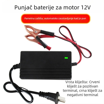 12V punjač baterija za auto i motocikl, automatski, visoke snage, izlaz 6A, CE certifikat, 100-240V AC