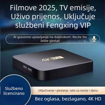 Set-top box za TV (4K, 8-jedrni procesor, 4GB RAM, 32GB pohrane, WiFi)
