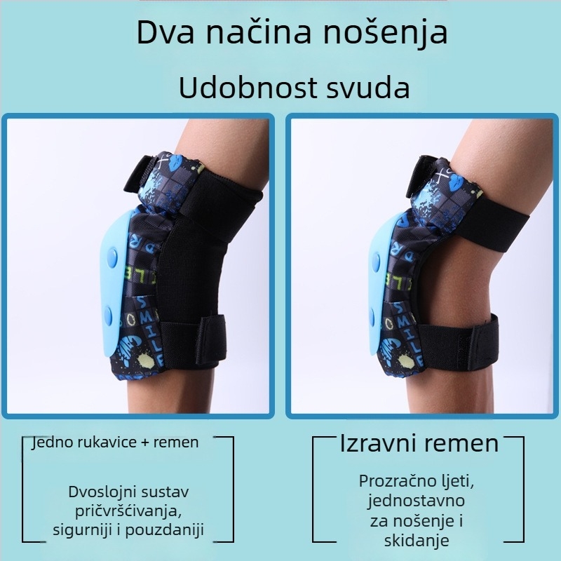 Roselle Dječji set zaštite za rolanje: zaštitni za dlan, lakat i koljeno od pjene