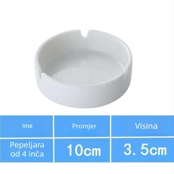 keramička pepeljara, okrugla, jednostavan dizajn, šifra Cp 102183090590