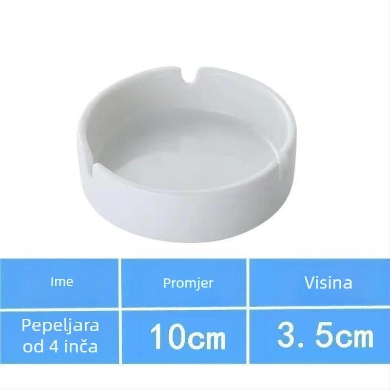 keramička pepeljara, okrugla, jednostavan dizajn, šifra Cp 102183090590
