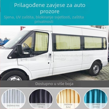 Obična automobilska zavjesa s dvostrukim tračnicnim sjenila; marka Mingfengtenglong; materijal: Drugo; način ugradnje: Drugo.
