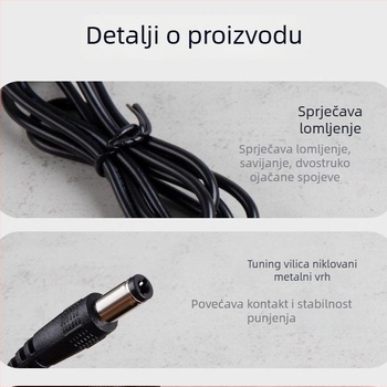 Li-ion punjač baterija za alate sa pametnim indikatorom, kompatibilan 12.6V/16.8V/21V, ulaz 100-240V, izlaz 16.8V 1A