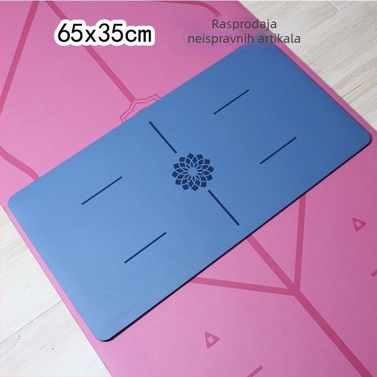 Joga podloga s blagim nedostacima, geometrijski uzorak, debljina 6 mm, protuklizna površina