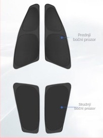 Panel sjenila prozora automobila, poliester, ugrađena montaža, prilagodljiv, za posebne modele automobila