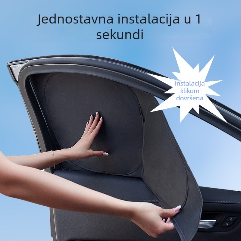 Panel sjenila prozora automobila, poliester, ugrađena montaža, prilagodljiv, za posebne modele automobila