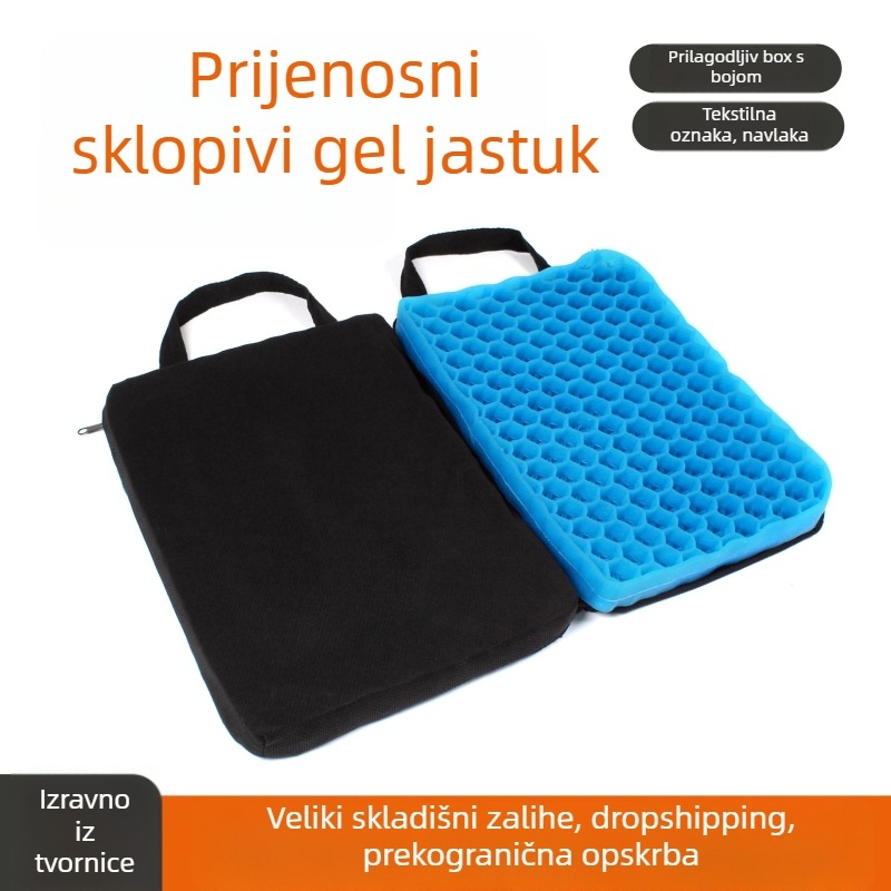 Gel jastuk za sjedenje s saćastom strukturom – prijenosan, sklopiv, proširiv, za aktivnosti na otvorenom; Materijal: Drugi materijal; Podrijetlo: Zhejiang Tiantai; Marka: new family