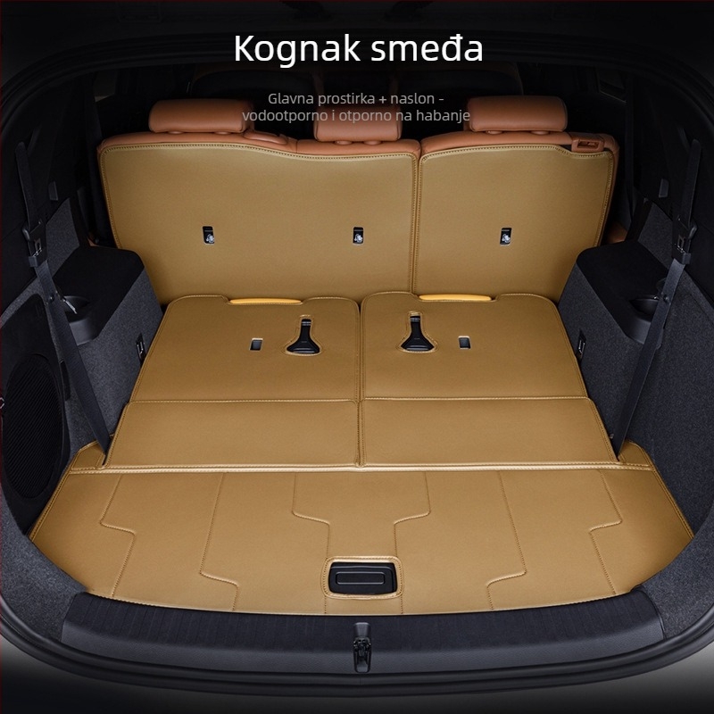 Podloga za prtljažnik BYD Tang DMI, potpuno prekrivanje, 2024 Honor izdanje Tang EV s 7 sjedala, materijal: TPE+XPE s protukliznim slojem, šifra proizvoda 71004, vrhunska kvaliteta, prilagodba dostupna.