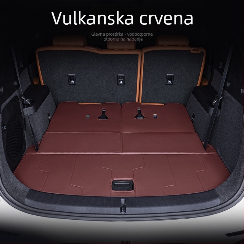 Podloga za prtljažnik BYD Tang DMI, potpuno prekrivanje, 2024 Honor izdanje Tang EV s 7 sjedala, materijal: TPE+XPE s protukliznim slojem, šifra proizvoda 71004, vrhunska kvaliteta, prilagodba dostupna.