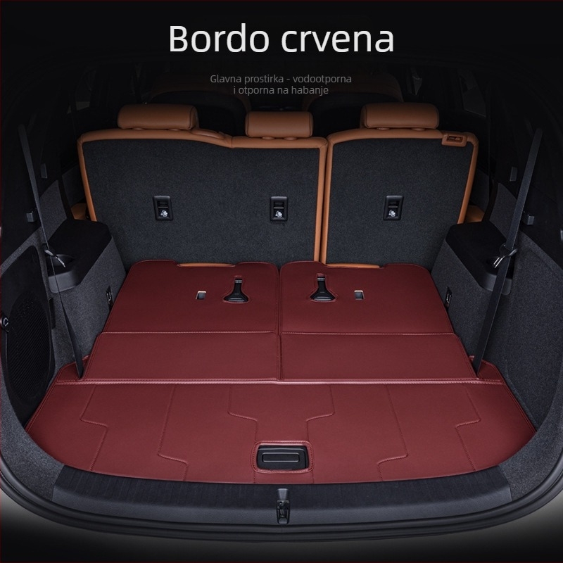 Podloga za prtljažnik BYD Tang DMI, potpuno prekrivanje, 2024 Honor izdanje Tang EV s 7 sjedala, materijal: TPE+XPE s protukliznim slojem, šifra proizvoda 71004, vrhunska kvaliteta, prilagodba dostupna.