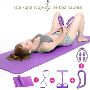 Set joga podloga za početnike – kućna upotreba, za muškarce i žene, oblikovanje struka, konturiranje tijela, lijepe stražnjice i leđa, mršavljenje i fitness