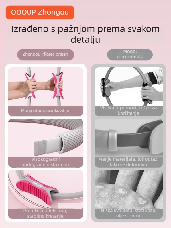 Pilates krug za treniranje mišića nogu, otporni krug za unutarnja bedra, model SK01