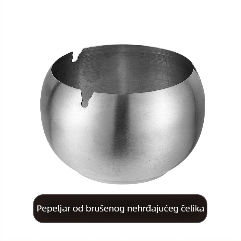 Nehrđajući čelični pepeljara za kućnu upotrebu, internetske kave, hotele, KTV i barove; otporna na padove i vjetar; mogućnost otiska logotipa; veleprodaja