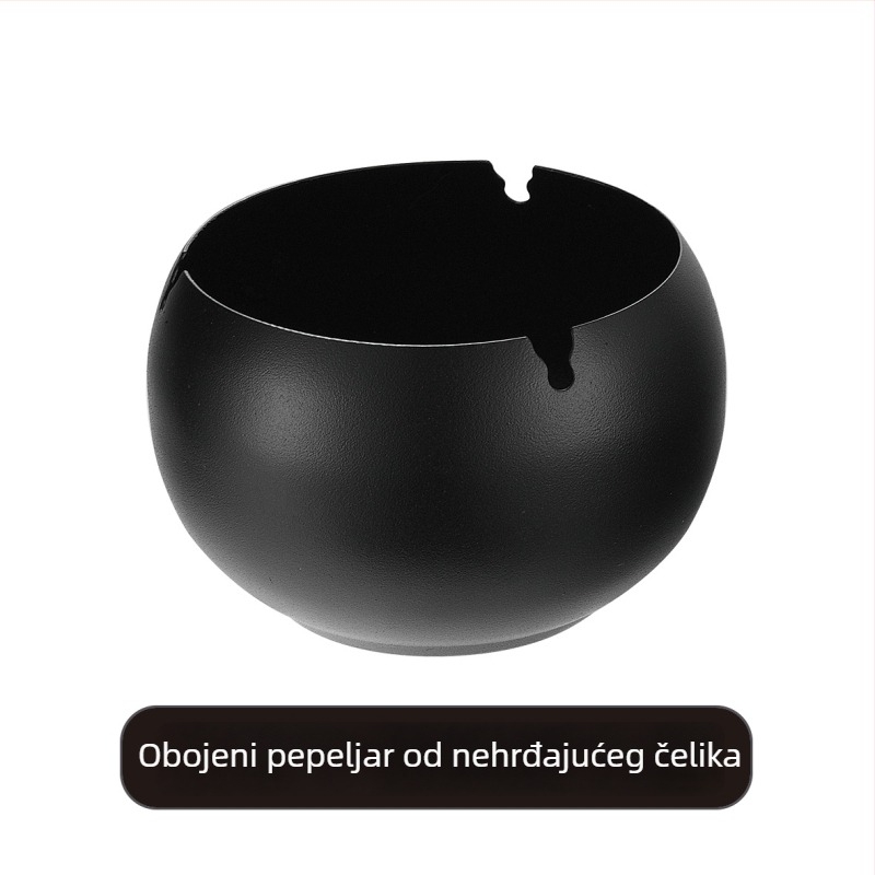 Nehrđajući čelični pepeljara za kućnu upotrebu, internetske kave, hotele, KTV i barove; otporna na padove i vjetar; mogućnost otiska logotipa; veleprodaja