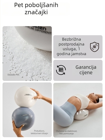Pilates lopta, joga lopta, sportsko‑fitness lopta za odrasle, trening mišića zdjelice, postpartum joga lopta za žene