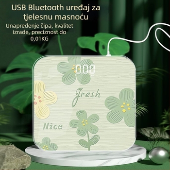 Pametna Bluetooth digitalna vaga za masnoću tijela, za odrasle, kućna upotreba