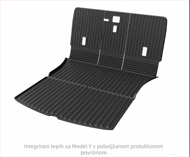 Integrirani pokrov prostora za Tesla Model Y3, TPE materijal, mogućnost prilagodbe, šifra proizvoda 007, posebni jastučići za stopala