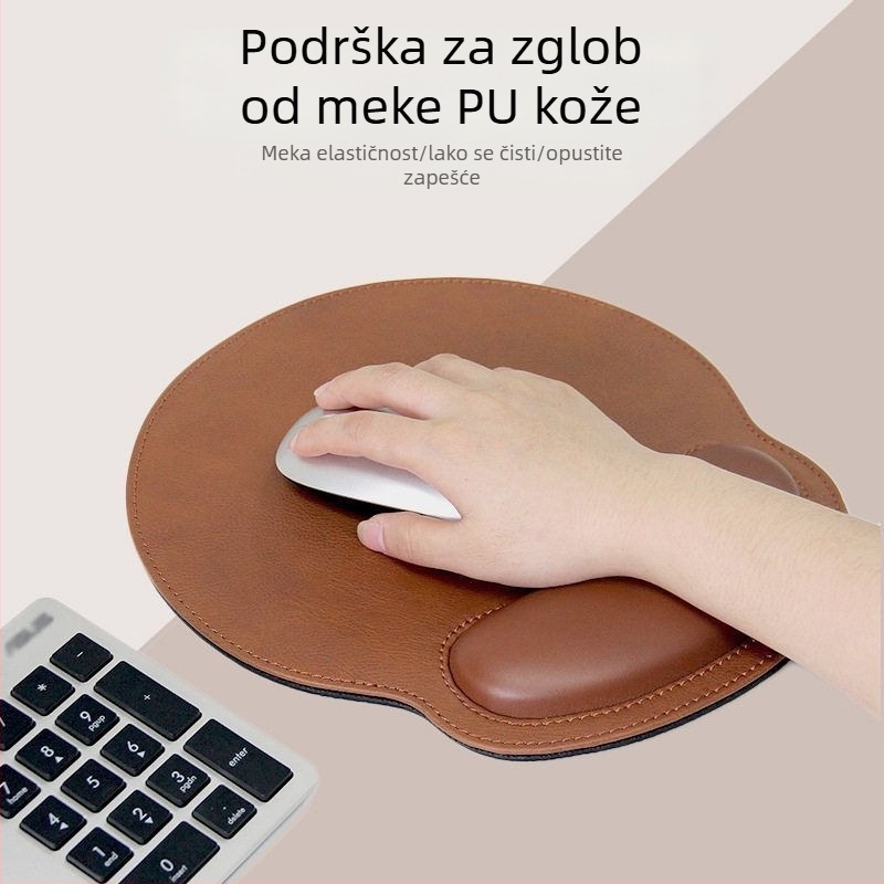 PU podložak za miš s podrškom zapešća, tiskanje toplinskim prijenosom, prilagodba logotipa