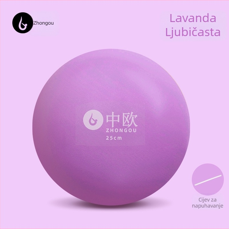 PVC joga lopta, anti-probojna, mat površina, napuhljiva, težina 0,15 kg, za početnike Pilates vježbe kukova