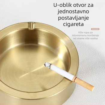 Nehrđajući čelični pepelnjak s prilagođenim logotipom za kafiće, domove i poslovne prostore