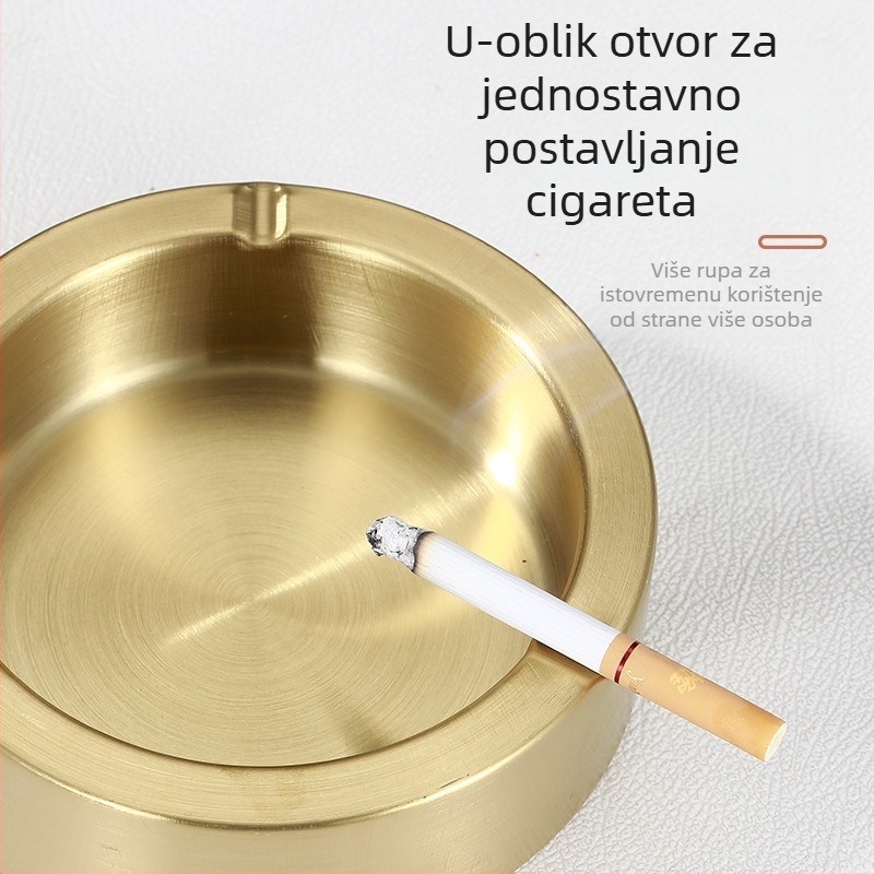 Nehrđajući čelični pepelnjak s prilagođenim logotipom za kafiće, domove i poslovne prostore