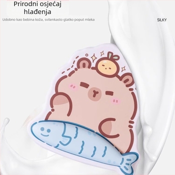 Podloga za zglob miša, mala, prirodna guma, jednostrana, s trakom za zglob, prilagodljiva