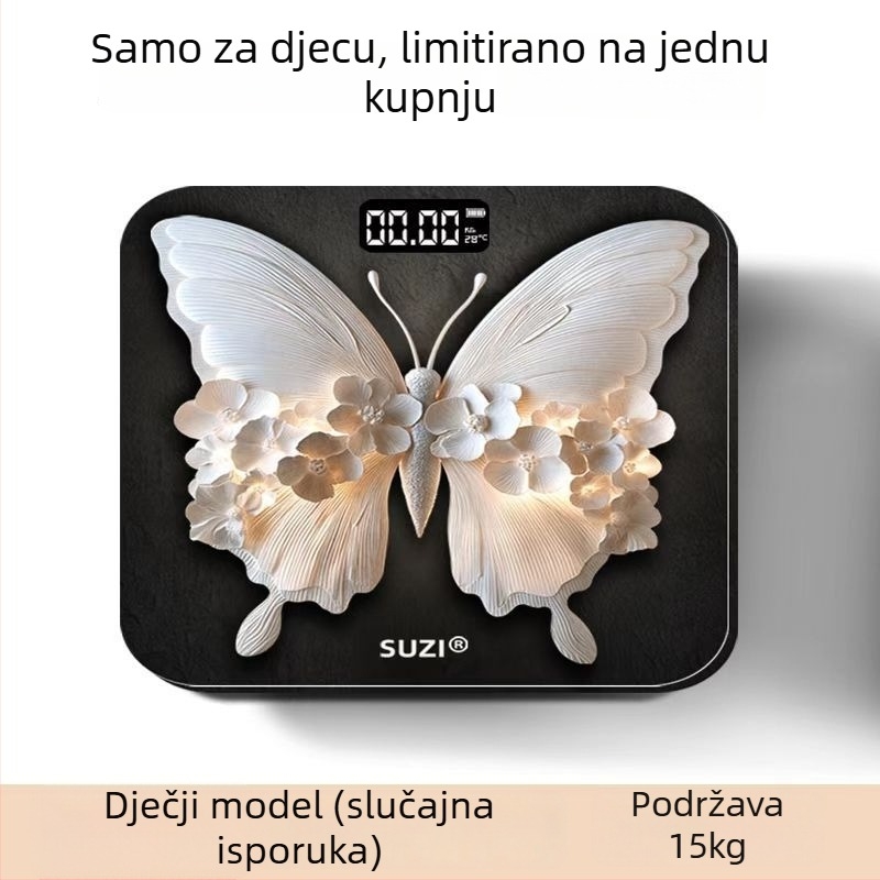 Zhongda elektronička vaga za mjerenje tjelesne težine, minimalistički dizajn, za odrasle