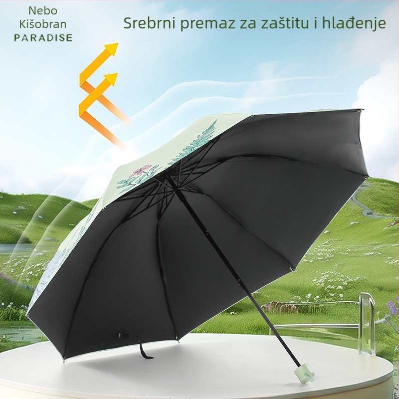 Paradise kišobran (poliesterska tkanina, vinil presvlaka, 8 šipki, ručno otvaranje, mogućnost ispisa logotipa)