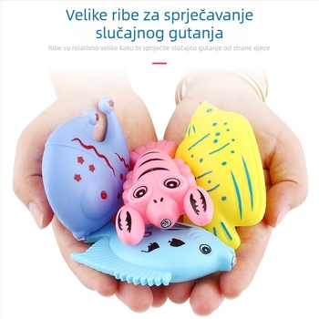 Dječja magnetska ribolovna igračka za vodene igre sa stimulacijom kognitivnog razvoja, dvostrano trodimenzionalnim ribama i plastičnom štapom za ribolov (za djecu 4-6 godina)