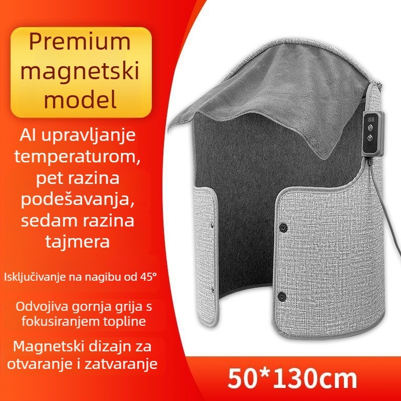 Grijane papuče za muškarce s USB napajanjem, kožni gornji dio