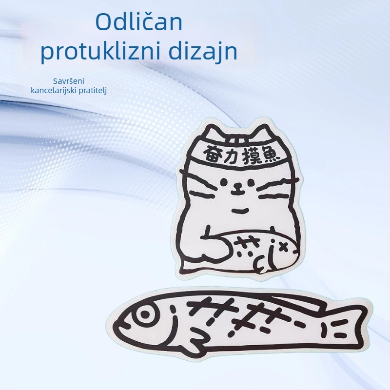 Podloga za zglob miša i potpora zgloba tipkovnice, gumena, protuklizna, jednostrana, prilagodljiv tisak