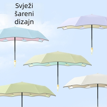 Fulilai automatski suncobran s UPF>50, 8 rebara od fiberglasa i čelični osov (automatsko otvaranje i zatvaranje, UPF>50, 8 rebara, čelični osov)