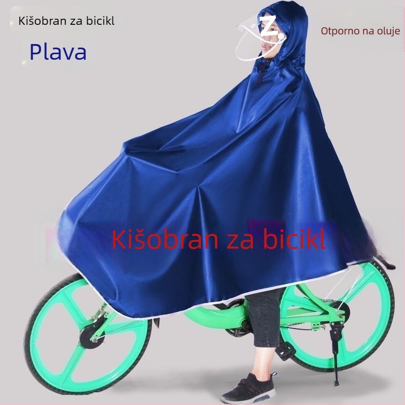 Pončo za bicikl – debeo Oxford materijal, za odrasle, moderni minimalistički stil
