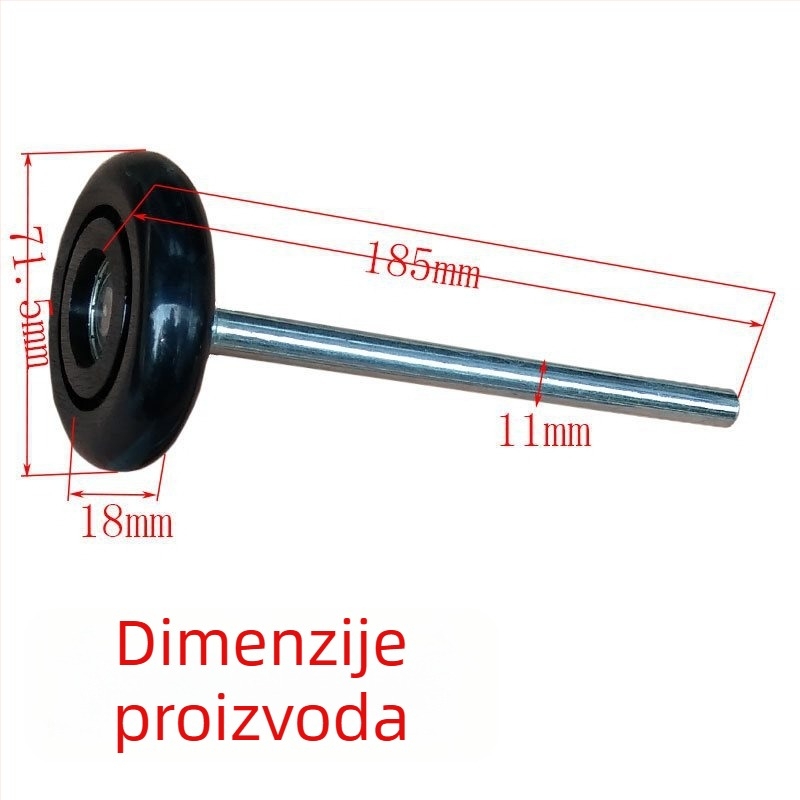 Električni daljinski upravljani roler za garažna vrata, nylon kolut vodič i metalni ležaj