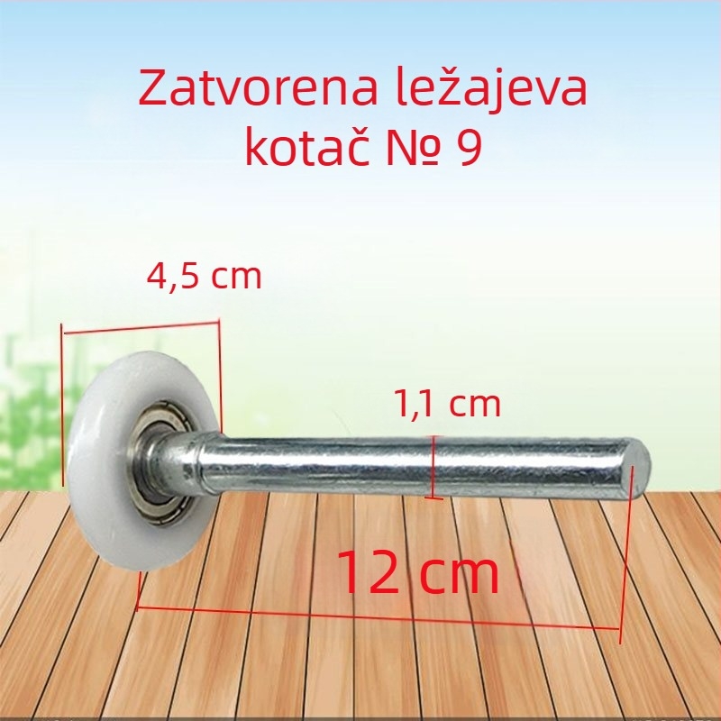 Električni daljinski upravljani roler za garažna vrata, nylon kolut vodič i metalni ležaj