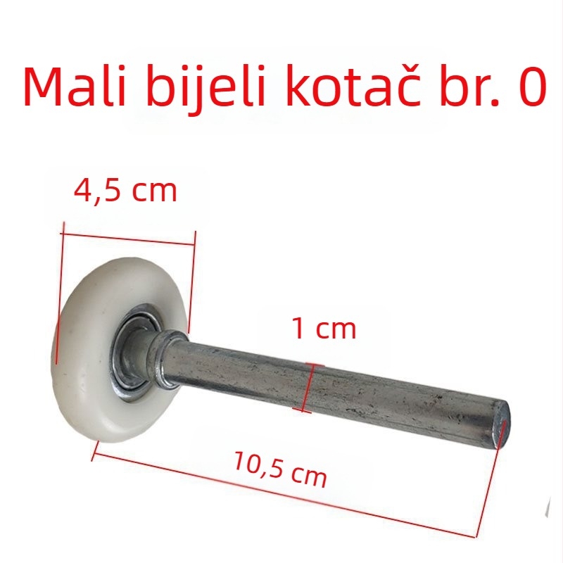 Električni daljinski upravljani roler za garažna vrata, nylon kolut vodič i metalni ležaj