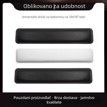 Podloga za zglob za mehaničku tipkovnicu s kožnom površinom i memorijskom penom, kompatibilna s 87–108 tipkama, težina 150 g, otporna na trošenje