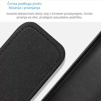 Podloga za zglob za mehaničku tipkovnicu s kožnom površinom i memorijskom penom, kompatibilna s 87–108 tipkama, težina 150 g, otporna na trošenje