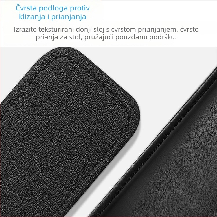 Podloga za zglob za mehaničku tipkovnicu s kožnom površinom i memorijskom penom, kompatibilna s 87–108 tipkama, težina 150 g, otporna na trošenje