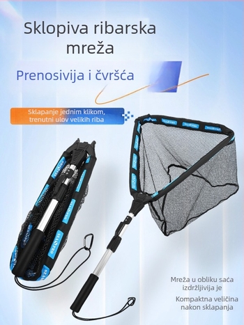 Weihe Sports trokutasta sklopiva mreža 14# teleskopska plivajuća prijenosna ribarska mreža