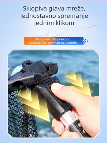 Weihe Sports trokutasta sklopiva mreža 14# teleskopska plivajuća prijenosna ribarska mreža
