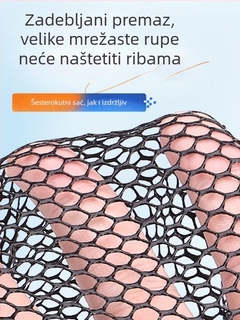 Weihe Sports trokutasta sklopiva mreža 14# teleskopska plivajuća prijenosna ribarska mreža