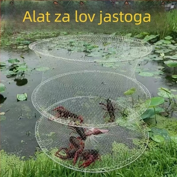 Sklopiva bijela mreža za rakove, škampe i krabove s tri sloja