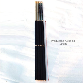 Ugljična karbonska štapa za ribarsku mrežu, jednosegmentna, 200 g, neproširiva