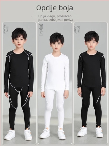 Dječji set za košarku, unisex dres za školski tim, materijal: poliester 92%, podstava spandex 8%
