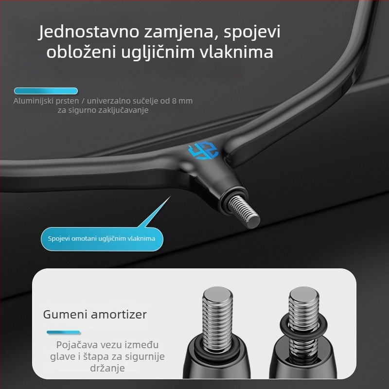 Glava mreže za kampiranje za hvatanje velikih riba, najlon mreža, nosivost 50 kg, dubina 54 cm