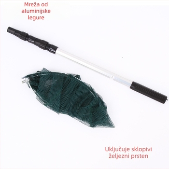 Aluminijska legura mreža za ribolov s glavom – lagana i izdržljiva oprema (Materijal: aluminijska legura; Vrsta: mreža za ribolov; Značajka: s glavom)