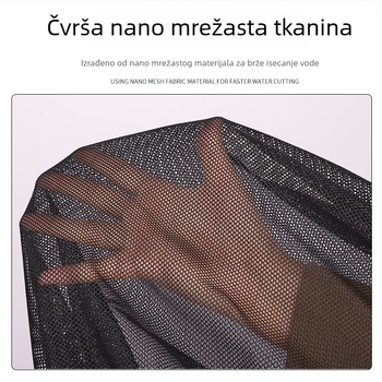 Glava mreže od aluminijske legure – ultra lagana, nano jedinstvene konstrukcije s ojačanim mrežnim platnom