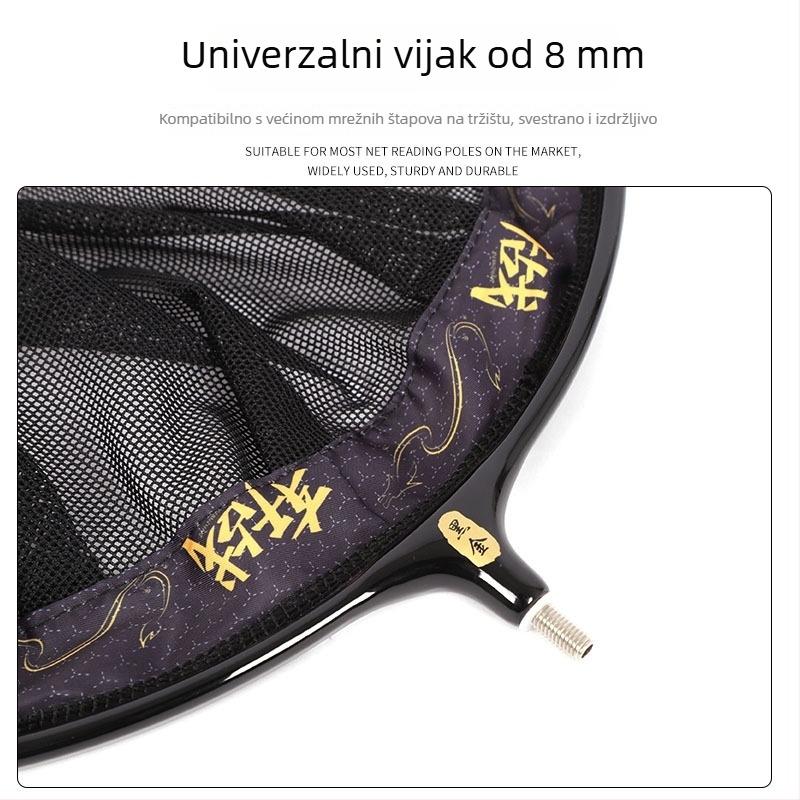 Glava mreže od aluminijske legure – ultra lagana, nano jedinstvene konstrukcije s ojačanim mrežnim platnom